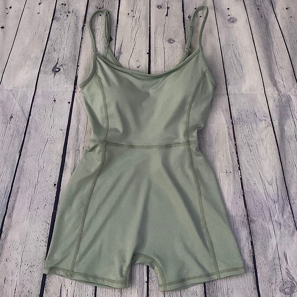 NWT • Refuge Athletics • Green Bodycon Romper - Picture 1 of 4